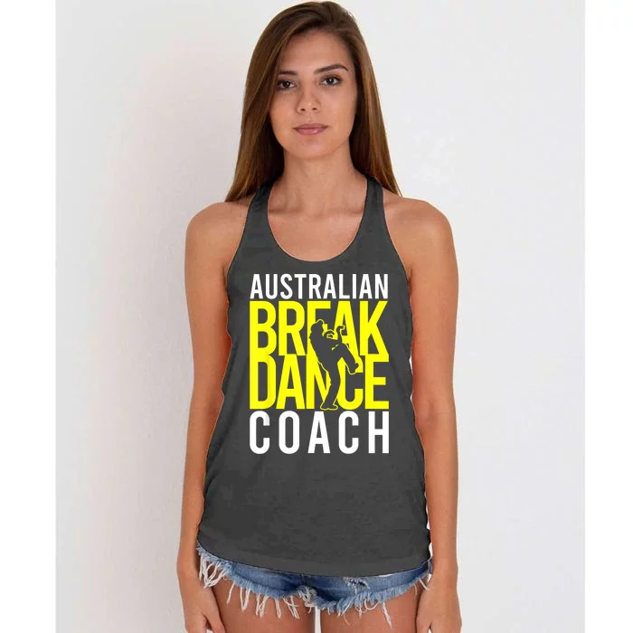 Australian Breakdance Coach Costume Break Dancer Matching Women's Knotted Racerback Tank