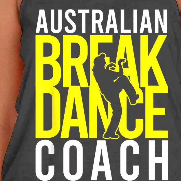 Australian Breakdance Coach Costume Break Dancer Matching Women's Knotted Racerback Tank