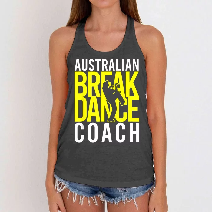 Australian Breakdance Coach Costume Break Dancer Matching Women's Knotted Racerback Tank