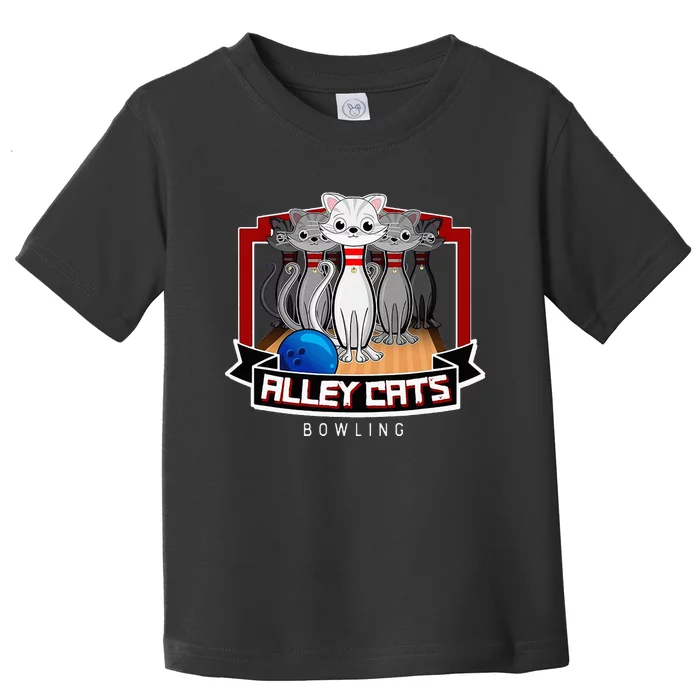 Alley Bowling Cats Toddler T-Shirt