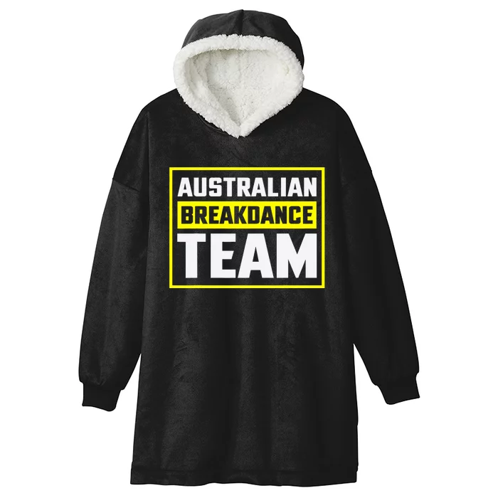 Australian Breakdance Costume Team Matching Hooded Wearable Blanket