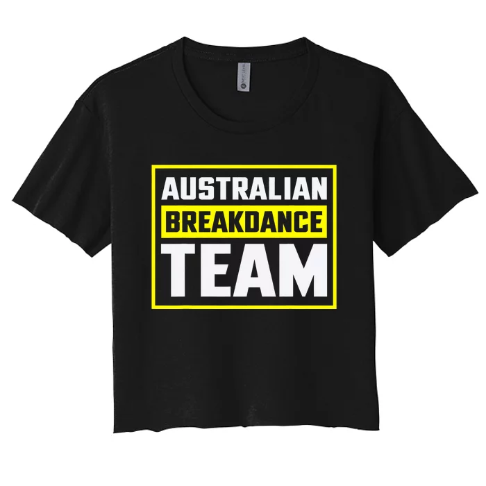 Australian Breakdance Costume Team Matching Women's Crop Top Tee