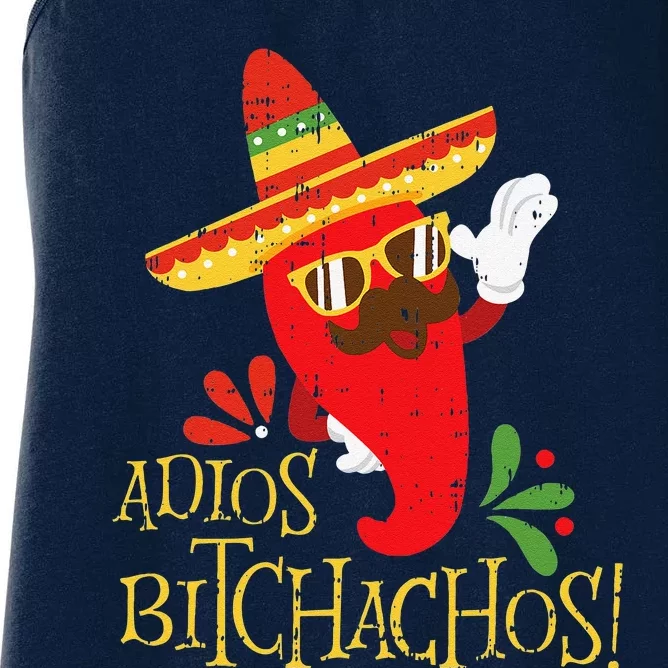 Adios Bitchachos Cinco De Mayo Mexican Chili Peppers Women's Racerback Tank