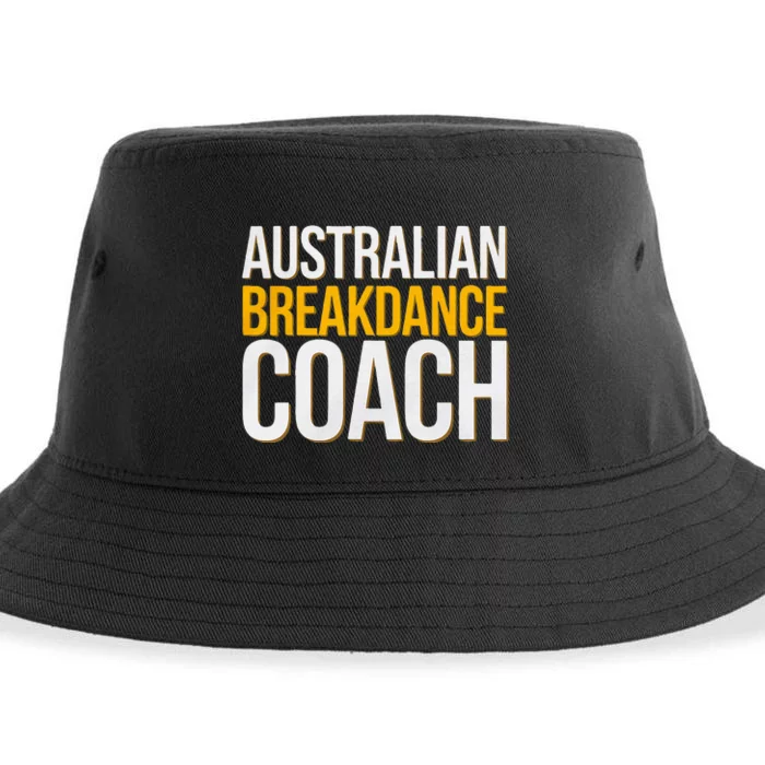 Australian Breakdance Coach Funny Dance Instructor Sustainable Bucket Hat