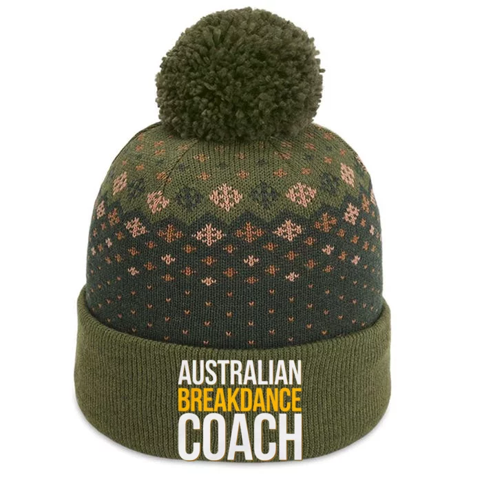 Australian Breakdance Coach Funny Dance Instructor The Baniff Cuffed Pom Beanie