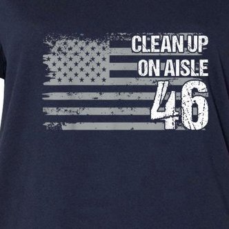 Anti Biden Clean Up On Aisle 46 Impeach Biden Women's V-Neck Plus Size T-Shirt