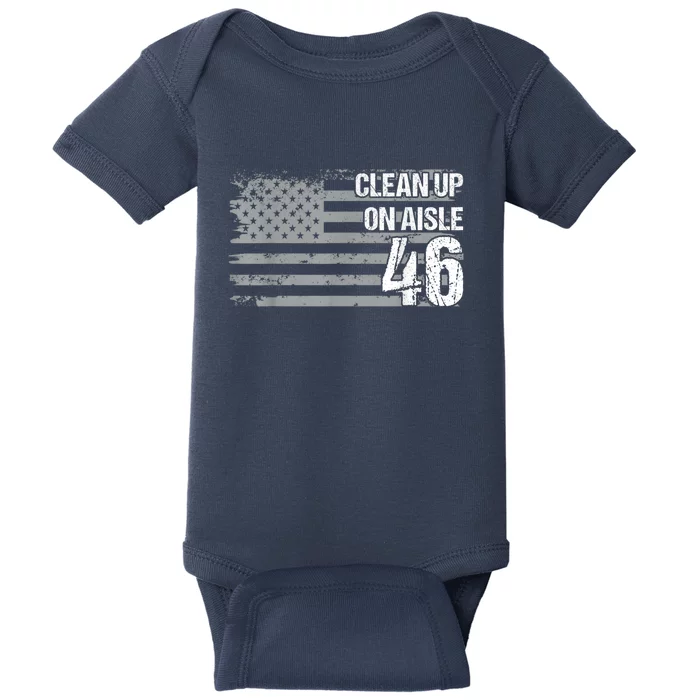 Anti Biden Clean Up On Aisle 46 Impeach Biden Baby Bodysuit