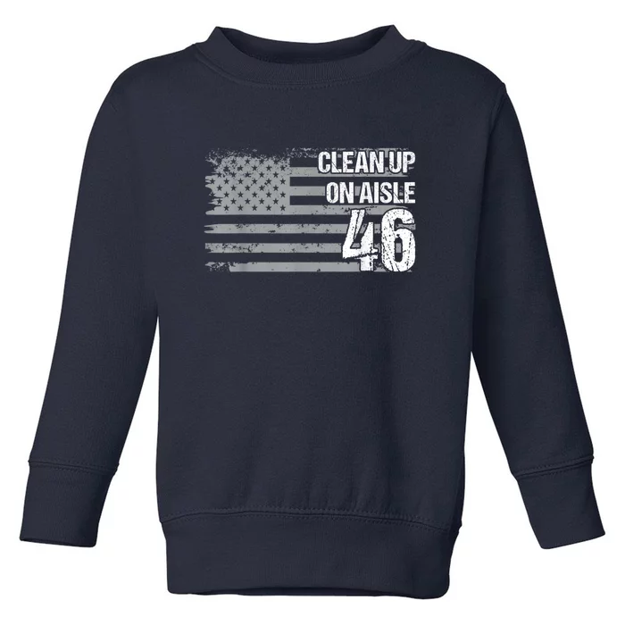 Anti Biden Clean Up On Aisle 46 Impeach Biden Toddler Sweatshirt