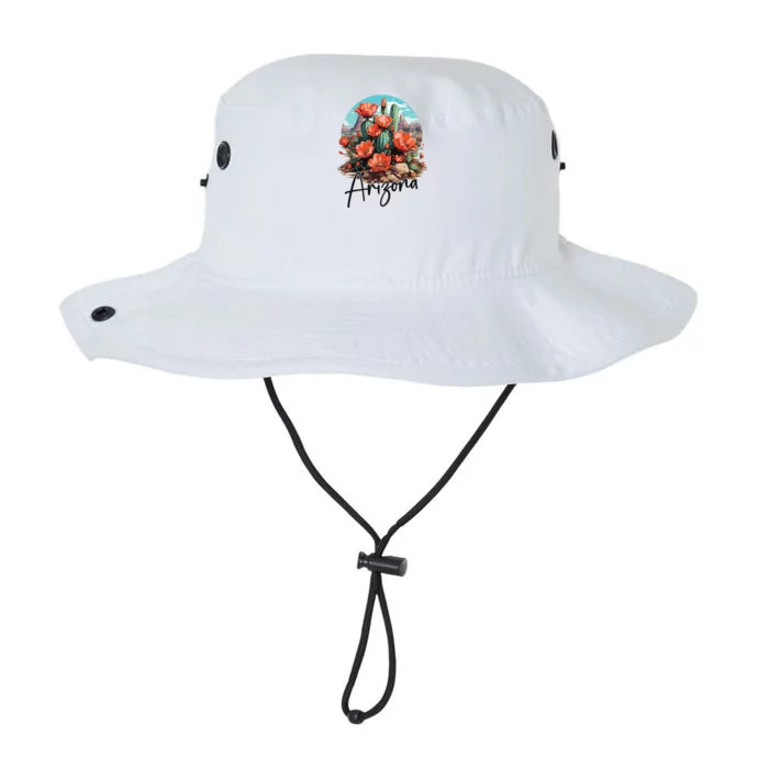 Arizona Blooming Cactus Flowers Love State Of Arizona Cute Legacy Cool Fit Booney Bucket Hat