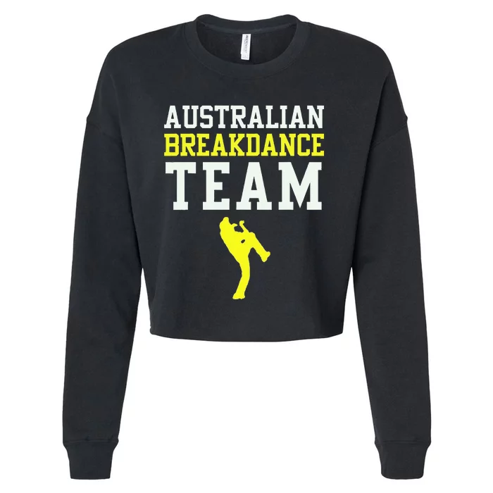 Australia Breakdancer Costume Australian Breakdance Team Cropped Pullover Crew