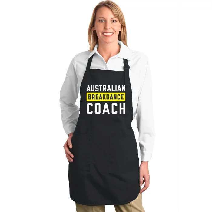 Australian Breakdancing Costume Coach Break Dancer Matching Full-Length Apron With Pocket