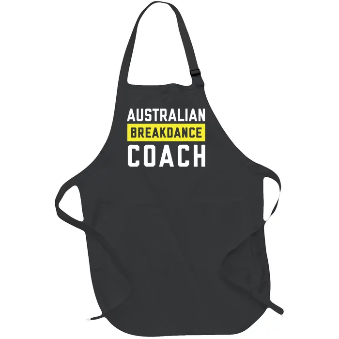 Australian Breakdancing Costume Coach Break Dancer Matching Full-Length Apron With Pocket