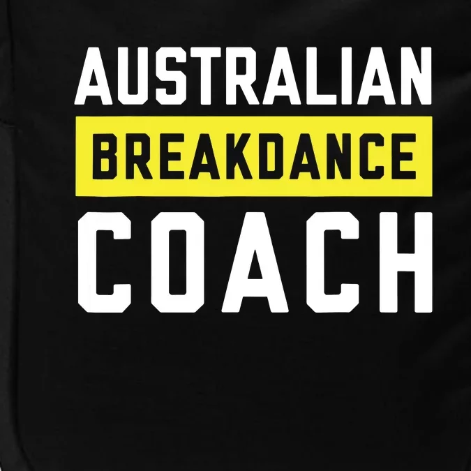 Australian Breakdancing Costume Coach Break Dancer Matching Impact Tech Backpack