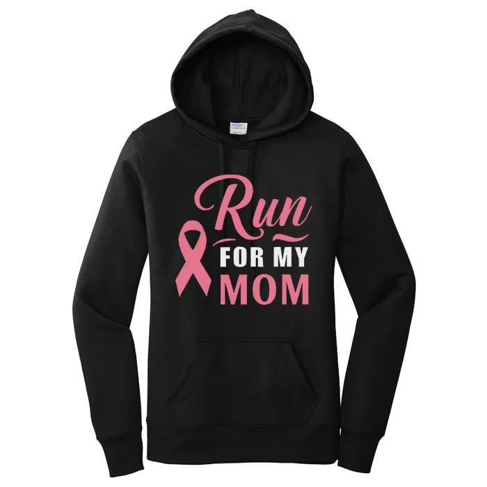 Athletics Breast Cancer Awareness Month Runner Pin.K Ribbon Women's Pullover Hoodie