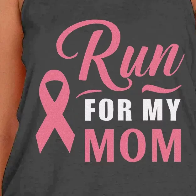 Athletics Breast Cancer Awareness Month Runner Pin.K Ribbon Women's Knotted Racerback Tank