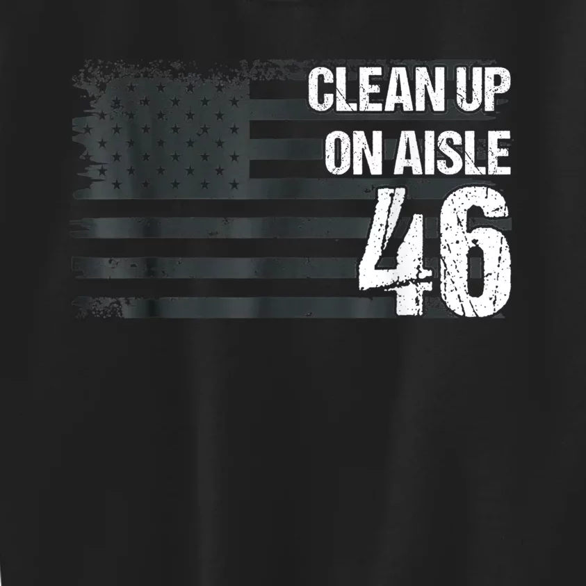 Anti Biden Clean Up On Aisle 46 Impeach Biden Kids Sweatshirt