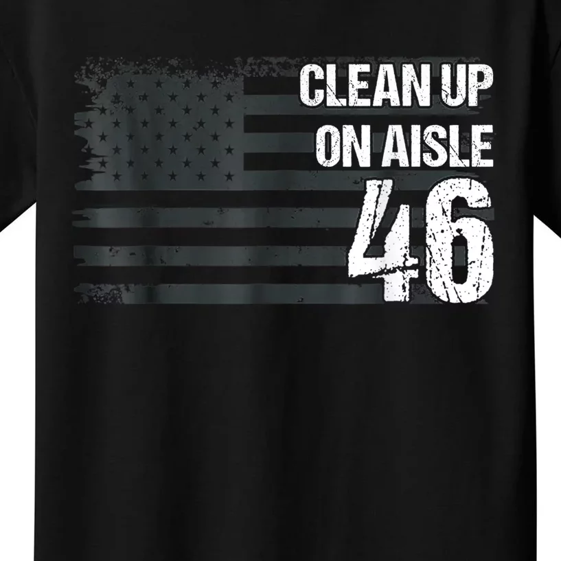 Anti Biden Clean Up On Aisle 46 Impeach Biden Kids T-Shirt