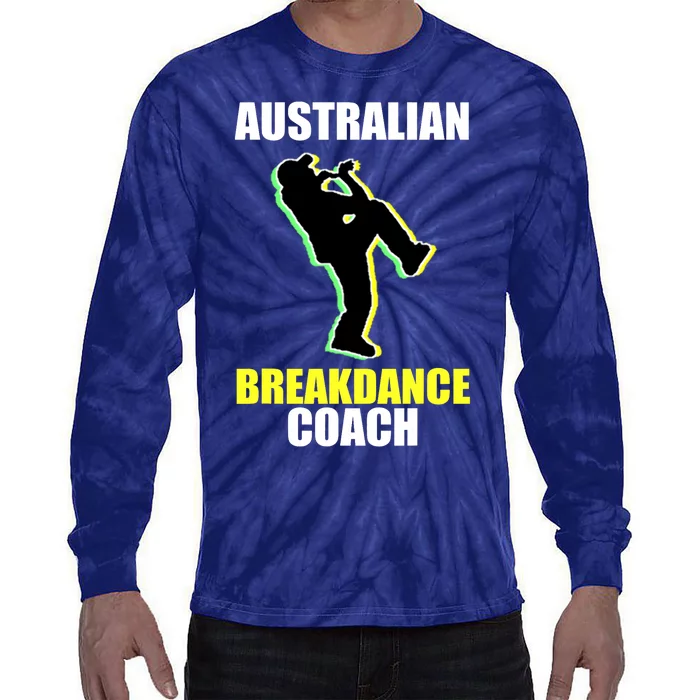 Australian Breakdance Coach Halloween Costume Break Dancer Tie-Dye Long Sleeve Shirt