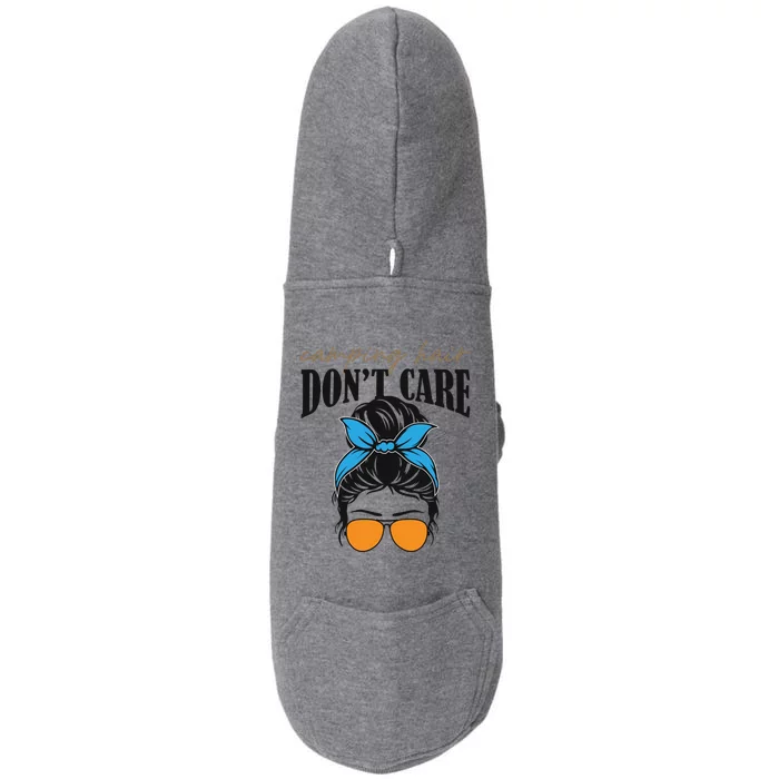 Adventure Beuty Camping Hair Dont Care Gift Doggie 3-End Fleece Hoodie