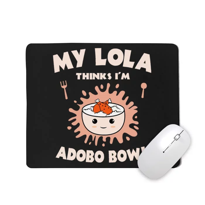 Adobo Bowl Chicken Lola Cuisine Philippine Flag Grandma Mousepad