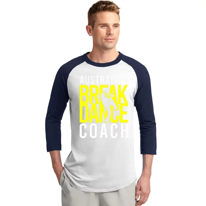 Australian Breakdance Coach Costume Break Dancer Matching Baseball Sleeve Shirt