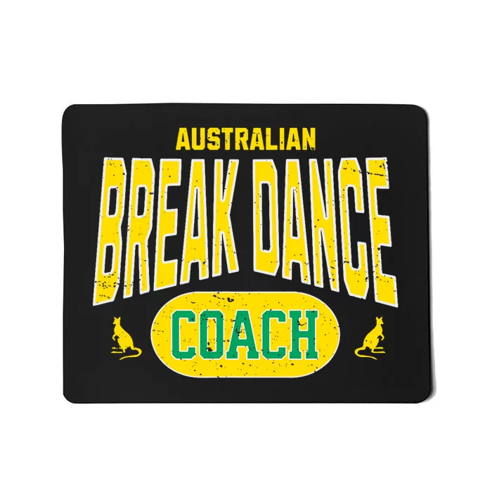 Australian Breakdance Coach Costume Outfit Halloween Party Mousepad