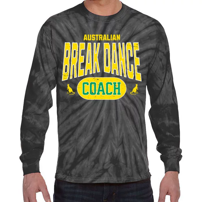 Australian Breakdance Coach Costume Outfit Halloween Party Tie-Dye Long Sleeve Shirt