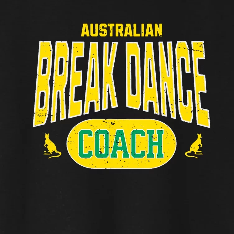 Australian Breakdance Coach Costume Outfit Halloween Party Women's Crop Top Tee