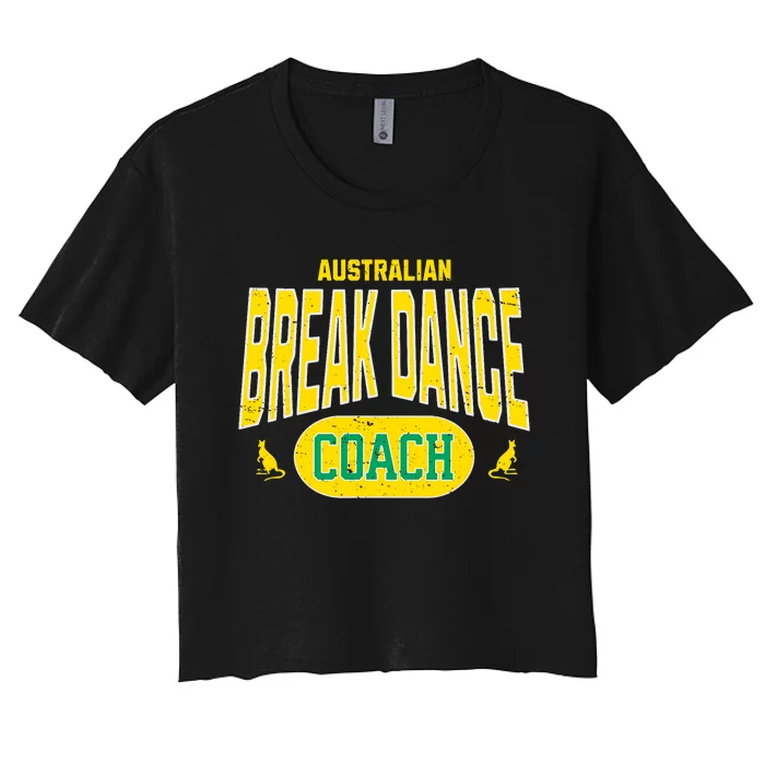 Australian Breakdance Coach Costume Outfit Halloween Party Women's Crop Top Tee