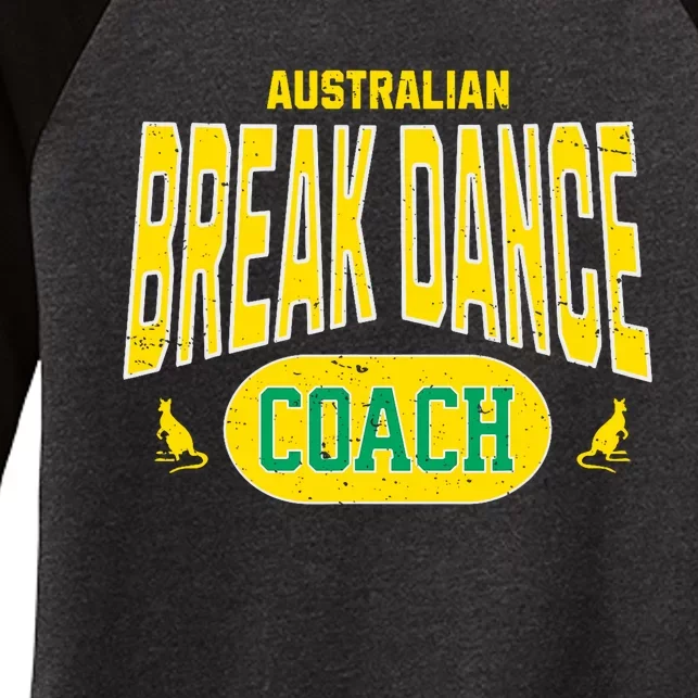 Australian Breakdance Coach Costume Outfit Halloween Party Women's Tri-Blend 3/4-Sleeve Raglan Shirt