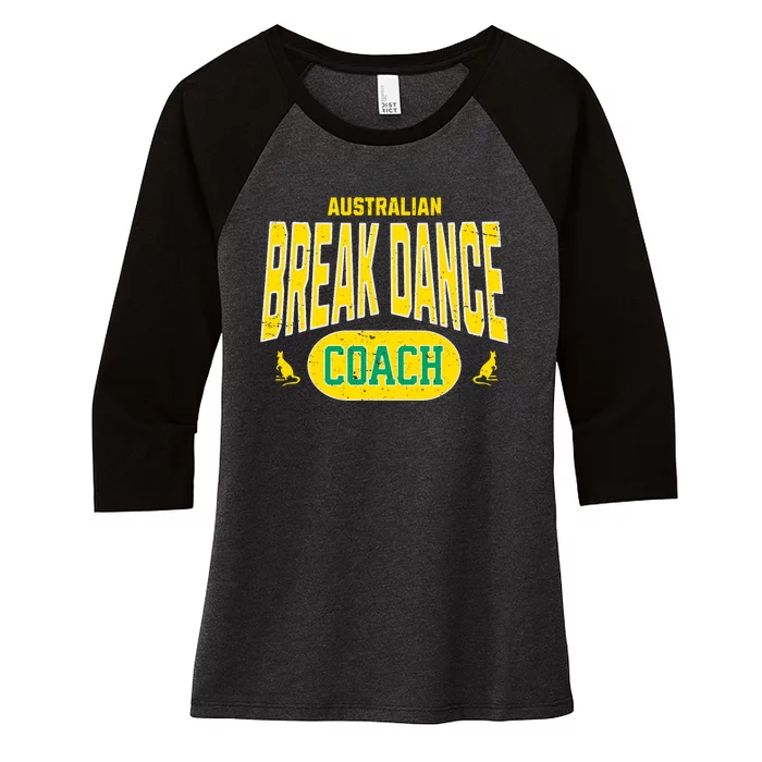 Australian Breakdance Coach Costume Outfit Halloween Party Women's Tri-Blend 3/4-Sleeve Raglan Shirt