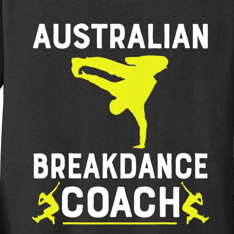 Australian Breakdancer Costume Coach Break Dancer Matching Kids Long Sleeve Shirt