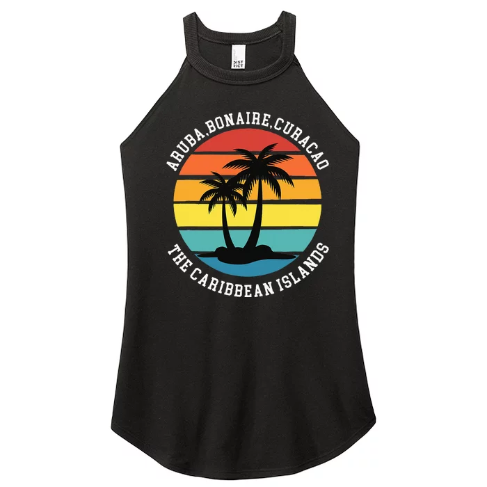 Aruba Bonaire Curacao The Caribbean Islands Vacation Women’s Perfect Tri Rocker Tank