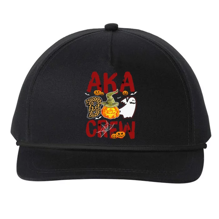 Aka Boo Crew Halloween Aka Nurse Match Snapback Five-Panel Rope Hat