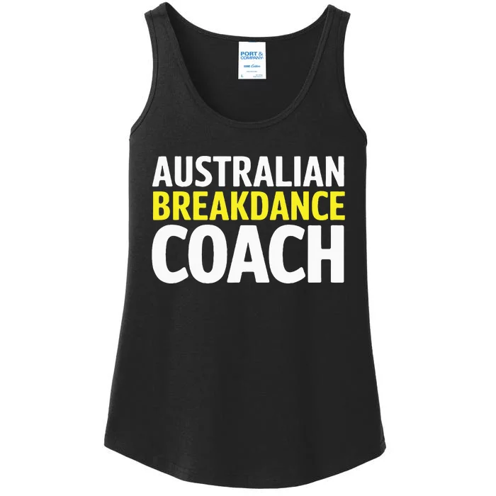 Australian Breakdancing Costume Break Dancer Coach Matching Ladies Essential Tank