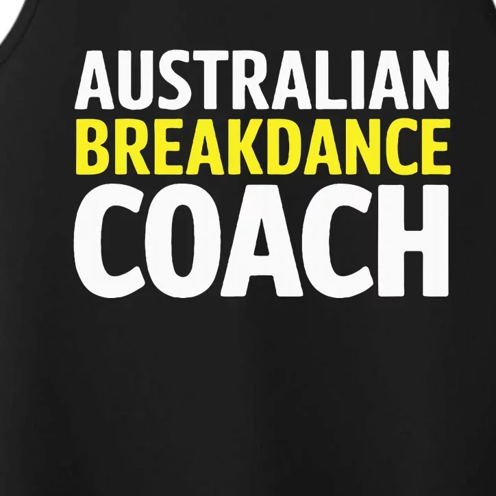 Australian Breakdancing Costume Break Dancer Coach Matching Performance Tank