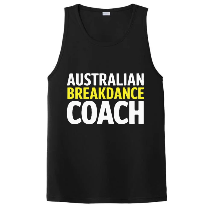 Australian Breakdancing Costume Break Dancer Coach Matching Performance Tank