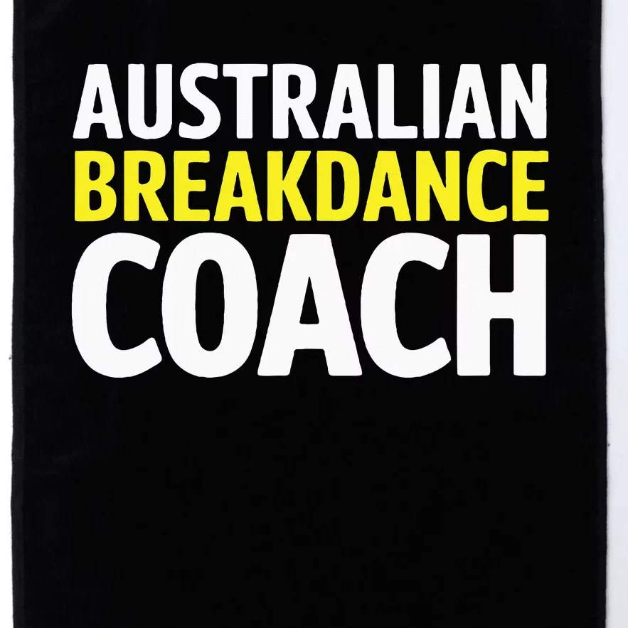 Australian Breakdancing Costume Break Dancer Coach Matching Platinum Collection Golf Towel