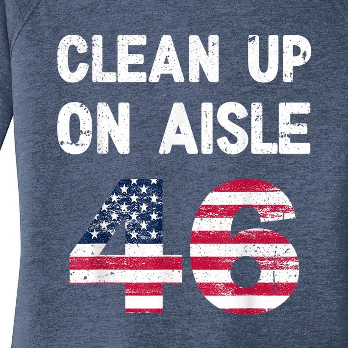 Anti Biden Clean Up On Aisle 46 Impeach Biden Women’s Perfect Tri Tunic Long Sleeve Shirt