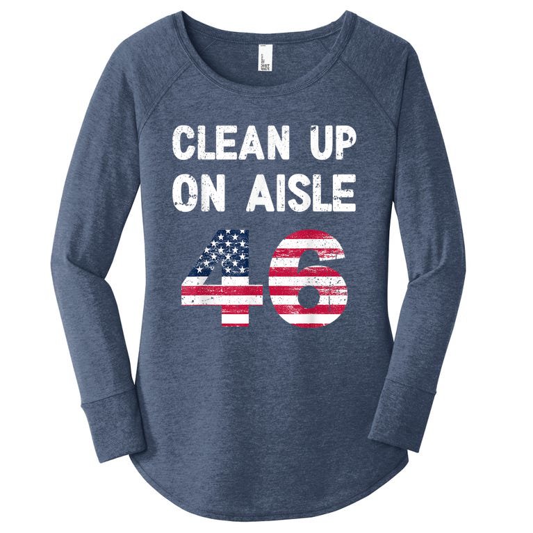 Anti Biden Clean Up On Aisle 46 Impeach Biden Women’s Perfect Tri Tunic Long Sleeve Shirt