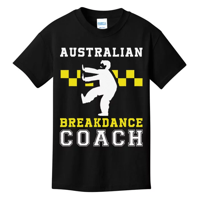 Australian Breakdancing Costume Coach Break Dancer Matching Kids T-Shirt