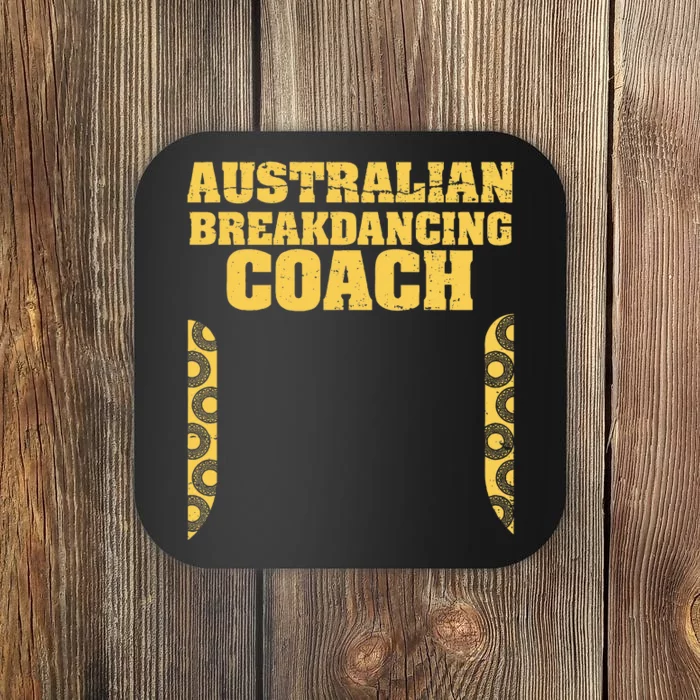 Australian Breakdancing Costume Coach Break Dancer Matching Coaster