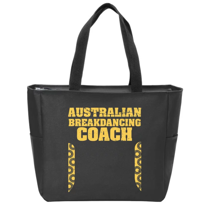 Australian Breakdancing Costume Coach Break Dancer Matching Zip Tote Bag