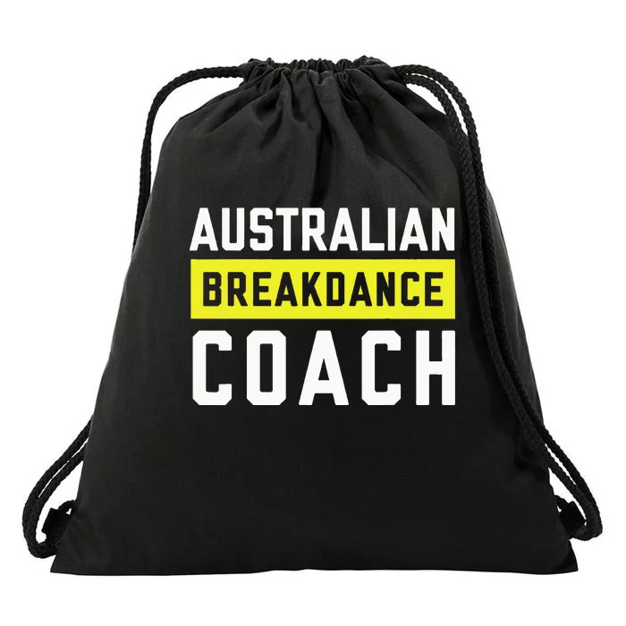 Australian Breakdancing Costume Coach Break Dancer Matching Drawstring Bag