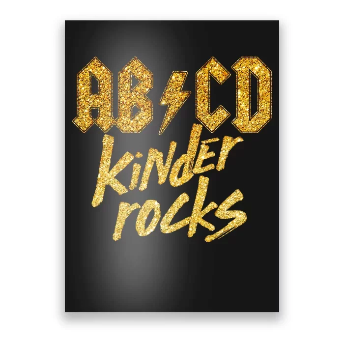 ABCD Kinder Rocks Poster