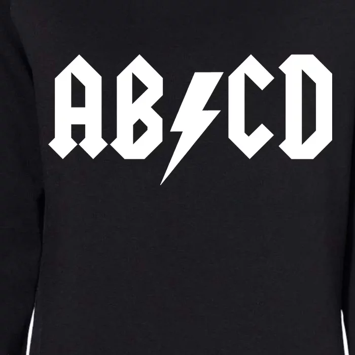 ABCD Rock Logo Womens California Wash Sweatshirt