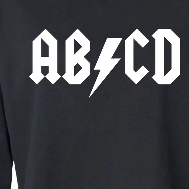 ABCD Rock Logo Cropped Pullover Crew