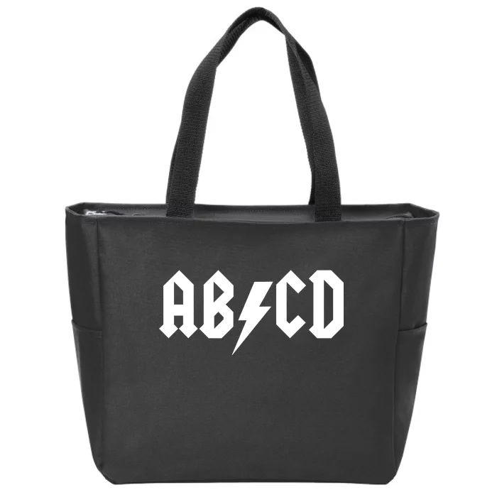 ABCD Rock Logo Zip Tote Bag