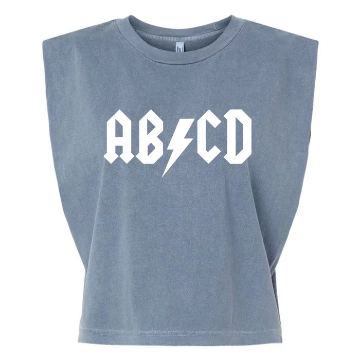 ABCD Rock Logo Garment-Dyed Women's Muscle Tee