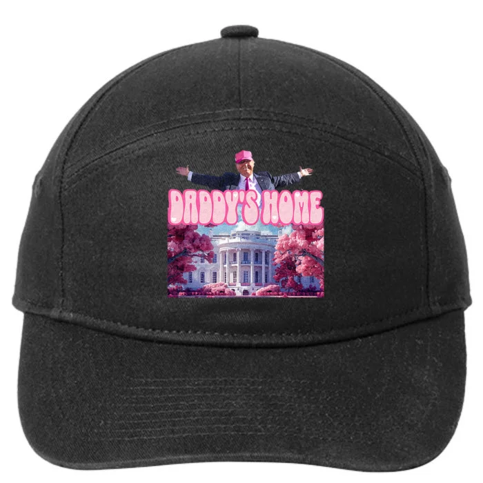 America Back DaddyS Home Trump Pink 2024 7-Panel Snapback Hat